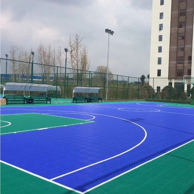 오래가는 PP 인터로킹 스포츠 바닥, 긁힘 저항 야외 스포츠 재판소 타일