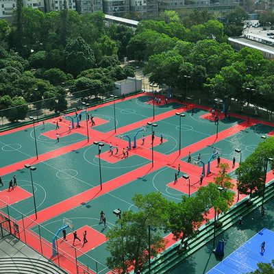 좋은 가격 Weather Resistant Outdoor Basketball Court Tiles Polypropylene Material With Multi Color 온라인