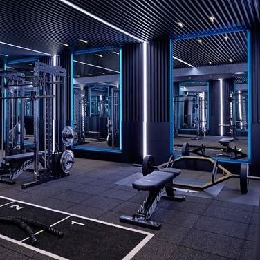 EPDM 반점된 서피스로 매트 검은 SBR에 바닥을 까는 실내 체육관 충돌