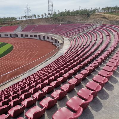 경기장 의자 회사 평평한 설치 플라스틱 HDPE 축구 경기장 시트