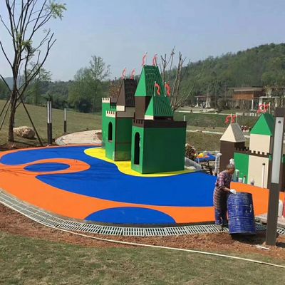 적 청 노랑 무지개 빛깔로 바닥을 까는 창조적 epdm 고무 체육관