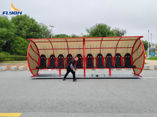 좋은 가격 아연 도금 강철 축구 서브 휴대용 축구 벤치 학교 경기장 맞춤형 크기 온라인