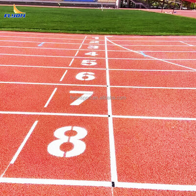 좋은 가격 13mm 두께 IAAF 인증 스포츠 경기장 충격을 흡수하는 풀 포어 달리기 트랙 온라인