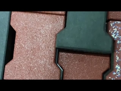 Eco 우호적 재생 고무 바닥은 반대 나이든 웨어 저항성면으로 타일로 덮습니다